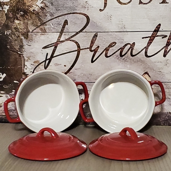 EUC Sandra 2 Mini Casseroles by Sandra Lee Oven, Microwave, dishwasher safe(K48) - Picture 5 of 9